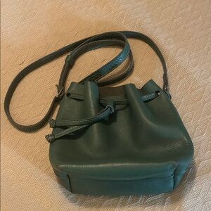 Portland Leather Eucalyptus Green Crossbody Bag